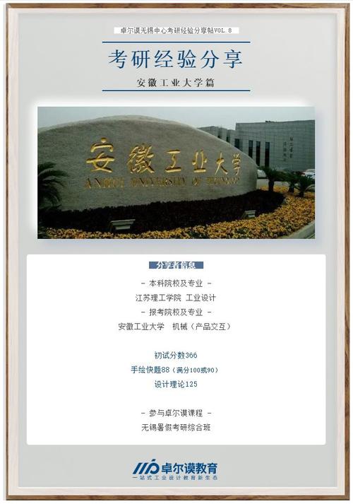 安徽工业大学机械产品交互考研经验分享
